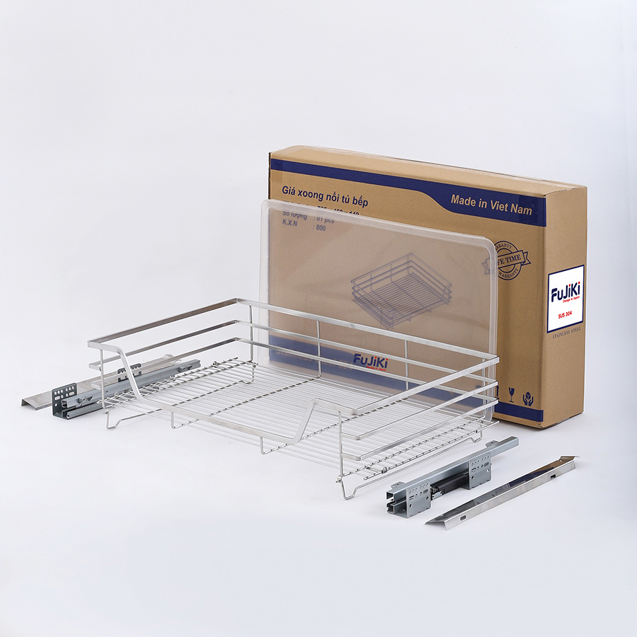 Kệ xoong nồi tủ bếp inox304 Fujiki cao cấp